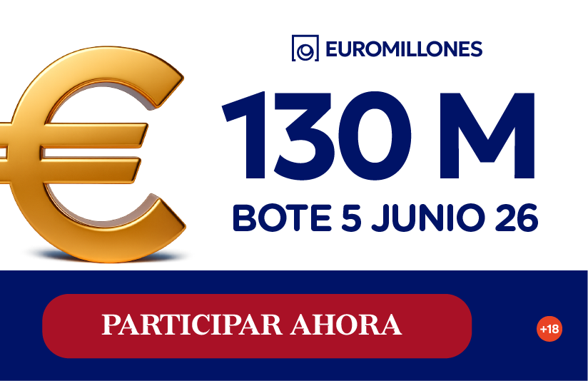 Peña de Euromillones para el bote de 130 millones de junio 2026